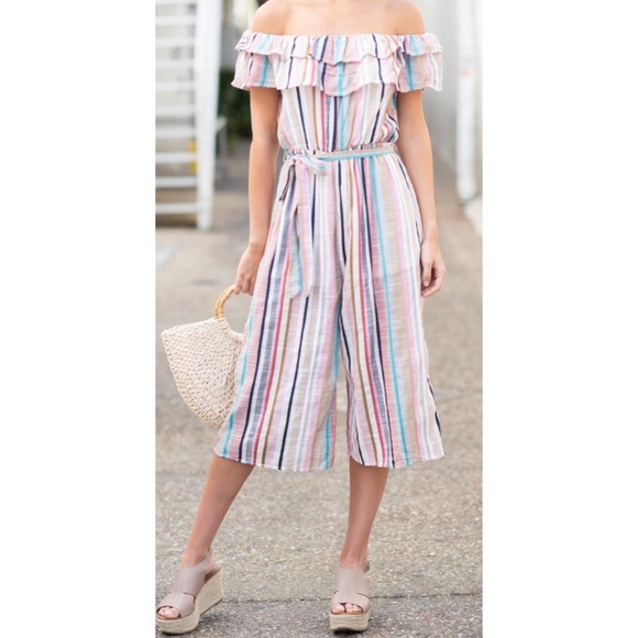 Off the Shoulder Jumpsuit - Picture 2 of 4